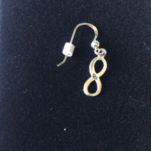 Sterling Silver 925 Infinity Earrings - Picture 3 of 6